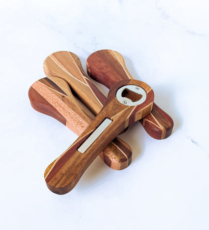 Wavey Timber Bottle Opener