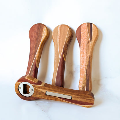 Wavey Timber Bottle Opener